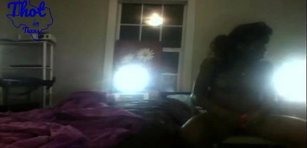 Thot in Texas - Butt Naked Ebony Slim Hot Whore African American Sexy Big Booty Woman